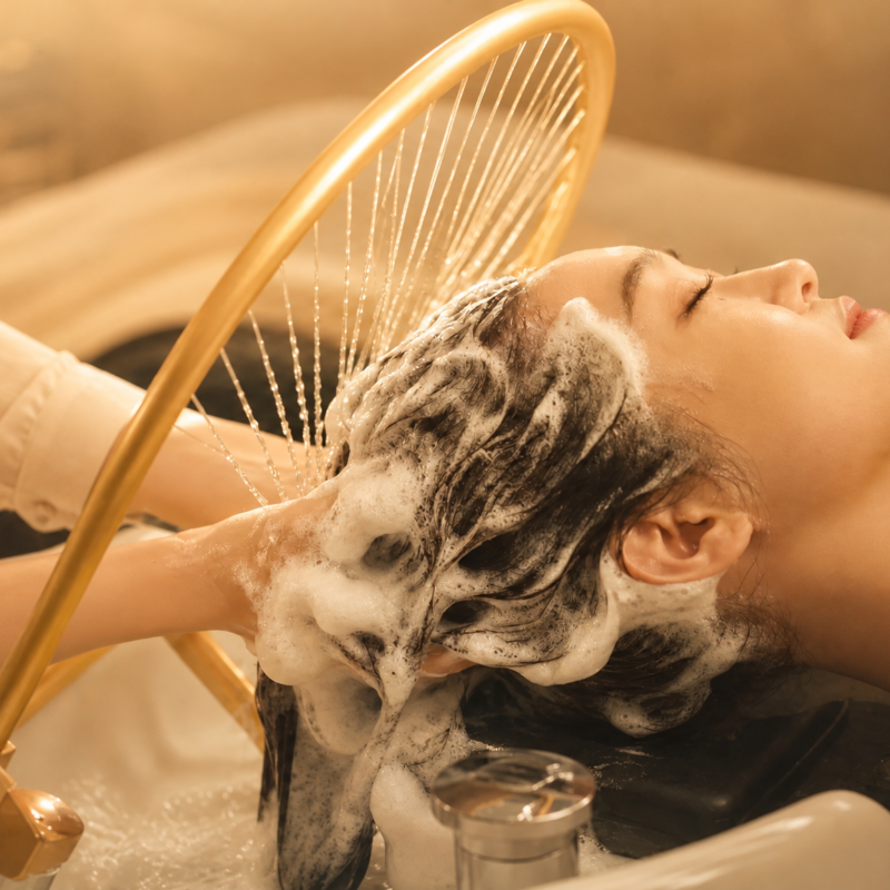 A moment from a treatment at Ember Spa